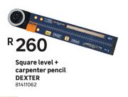 Dexter Square Level + Carpenter Pencil