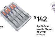 Dexter 5pc 140mm Needle File Set