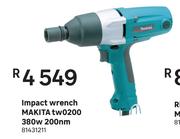 Makita TW0200 380W 200NM Impact Wrench