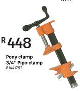 Pipe Clamp 3/4" Pony Clamp