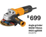 Ingo AG8508 950W 115mm Angle Grinder
