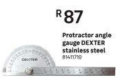 Dexter Stainless Steel Gauge Angle Protractor