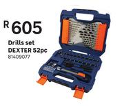 Dexter 52pc Drills Set