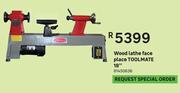 Toolmate 18" Face Place Wood Lathe