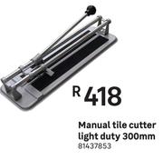 Manual Tile Cutter Light Duty 300mm