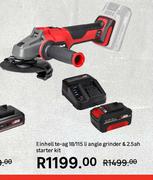 Einhell TE-AG 18/115 Li-Amngle Grinder & 2.5 Ah Starter Kit