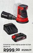 Einhell TE-RS 18 Li-Rotarty Sander & 2.5Ah Starter Kit