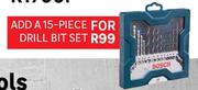 Bosch 15 Piece Drill Bit Set