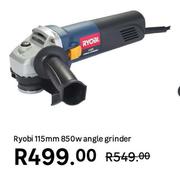 Ryobi 115mm 850W Angle Grinder