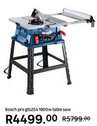 Bosch Pro GTS 254 1800W Table Saw
