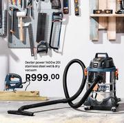 Dexter Power 1400W 20L Stainless Steel Wet & Dry Vacuum