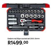 Gedore Red 26 Pc Socket Set 386-24mm