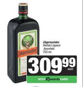Jagermeister Herbal Liqueur-750ml