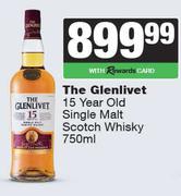 The Glenlivet 15 Year Old Single Malt Scotch Whisky-750ml