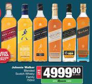 Johnnie Walker Blended Scotch Whisky Family 750ml-For All Per Combo