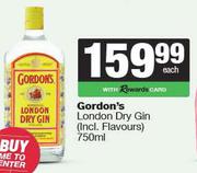 Gordon's London Dry Gin (Incl Flavours)-750ml
