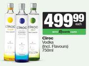 Ciroc Vodka (Incl Flavours)-750ml Each