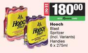 Hooch Blast Spritzer (Incl variants) Handies-For Any 2 x 6 x 275ml