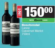 Boschendal Lanoy Cabernet Merlot-For 2 x 750ml