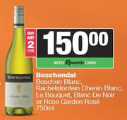 Boschendal Boschen Blanc,Rachelsfontein Chenin Blanc,Le Boquet,Blanc De Noir/Rose Gdn Rose-2x750ml