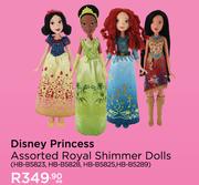 Disney Princess Assorted Shimmer Dolls HB-B5823, HB-B5828, HB-B5825, HB-B5289-Each