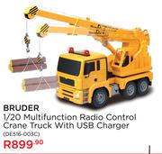 Bruder 1/20 Multifunction Radio Control Crane Truck With USB Charger