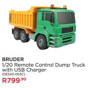 Bruder 1/20 Remote Control Dump Truck With USB Charger