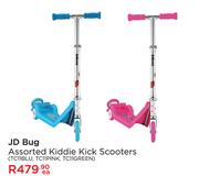 JD Bug Assorted Kiddie Kick Scooters TC11BLU, TC11PINK, TC11GREEN-Each