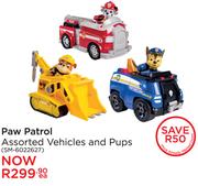Paw Patrol Assorted Vehicles And Pups SM 6022627-Each
