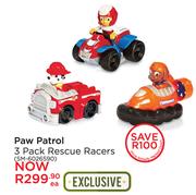 Paw Patrol 3 Pack Rescue Racers SM 6026590-Each