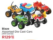 Blaze Assorted Die Cast Cars-Each