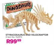 Styracosaurus & Velociraptor