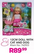 Evi 12cm Doll With Cat & Dog