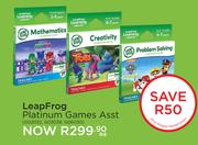 Leap Frog Platinum Games Asst GO2032, GO3039, GO6030-Each