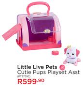 Little Live Pets Cutie Pups Playset Asst(PT27592)