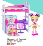 Shopkins Lil' Secrets Loft Bed Playset(PT27648)
