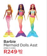 Barbie Mermaid Dolls Asst MBD-FJC89-Each