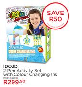 IDO3D 2 Pen Activity Set With Colour Changing Ink RED-166060
