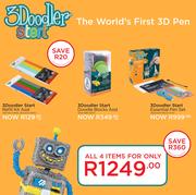 3Doodler Start Refill Kit Asst 3DS-ECO-MIX2, 3DS-ECO-MIX1 + Doodle Blocks Asst + Essential Pen Set