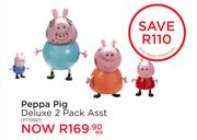 Peppa Pig Deluxe 2 Pack Asst PT15921-Each
