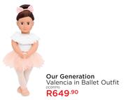 Our Generation Valencia In Ballet Outfit