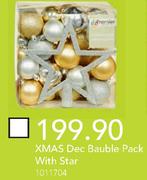 XMax Dec Bauble Pack With Star