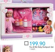 You & Me Baby Backpack Set