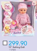 Lovely Baby 15" Bathing Doll