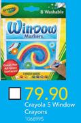 Crayola 5 Window Crayons