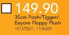 35Cm Pooh/Tigger/Eeyore Floppy Plush