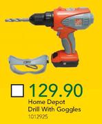 Home Depot Drill With Goggles