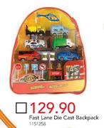 Fast Lane Die Cast Backpack