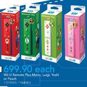 Wii U Remote Plus Mario, Luigi, Yoshi Or Peach