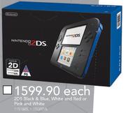 Nintendo 2DS Black & Blue, White And Red Or Pink And White